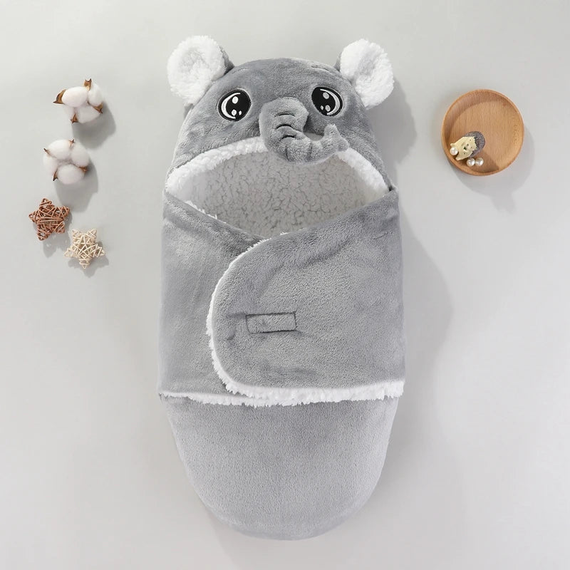 Zachte Babyslaapzakken Warme Herfst en Winter Pasgeboren Baby Wrap Dekens CartoonCocoon voor baby's Flanel Baby Sleepsack 0-9M2026-01-31 00:07:24