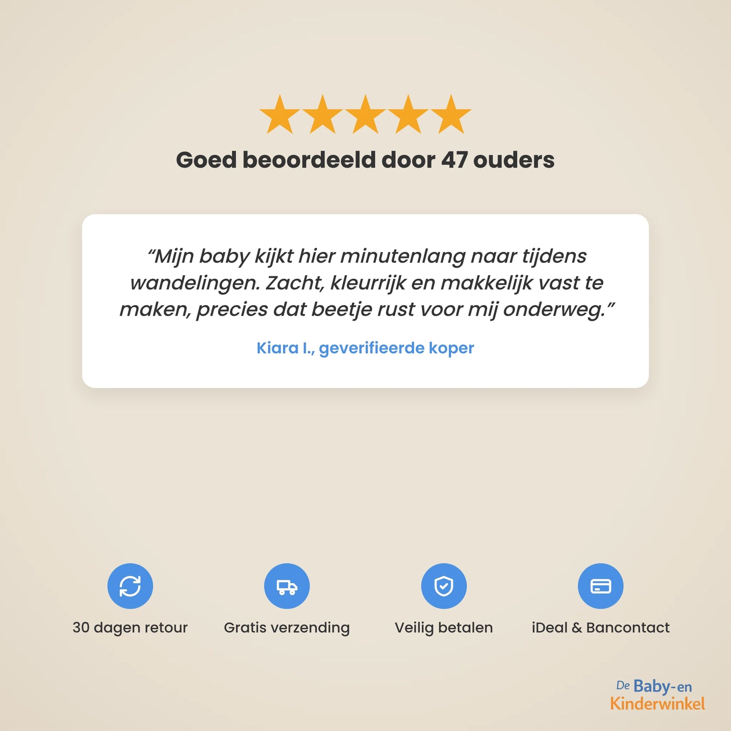 StrolliPlay™: hangend babyspeeltje voor kinderwagen, box en wieg (0 tot 12 maanden)
