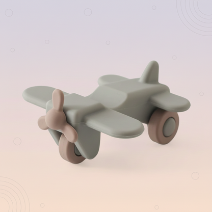 Montessori Silicone Toy Car – Veilig & Bijtvriendelijk – Siliconen Bijt Speelgoed Voertuig