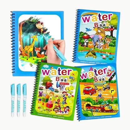 AquaDoodle Book™ herbruikbaar waterkleurboek zonder knoeien 18m - 5jr