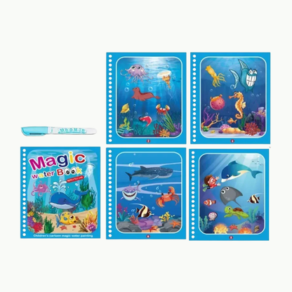 AquaDoodle Book™ herbruikbaar waterkleurboek zonder knoeien 18m - 5jr