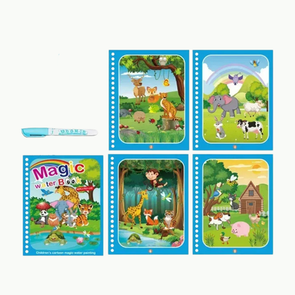 AquaDoodle Book™ herbruikbaar waterkleurboek zonder knoeien 18m - 5jr