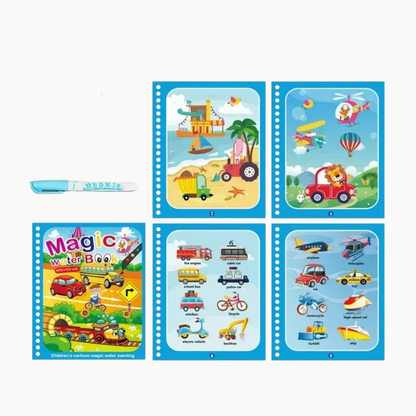 AquaDoodle Book™ herbruikbaar waterkleurboek zonder knoeien 18m - 5jr