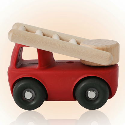 Montessori Silicone Toy Car – Veilig & Bijtvriendelijk – Siliconen Bijt Speelgoed Voertuig