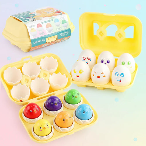 Montessori 3D Eggs Puzzle – Leuk voor Pasen - Eieren sorteerspel