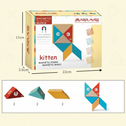 MagPlayer – Creatief & Motorisch – DIY Houten Magnetische Bouwblokken