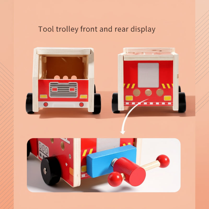 BuildRescue – Educatief & Creatief – Houten Brandweerwagen