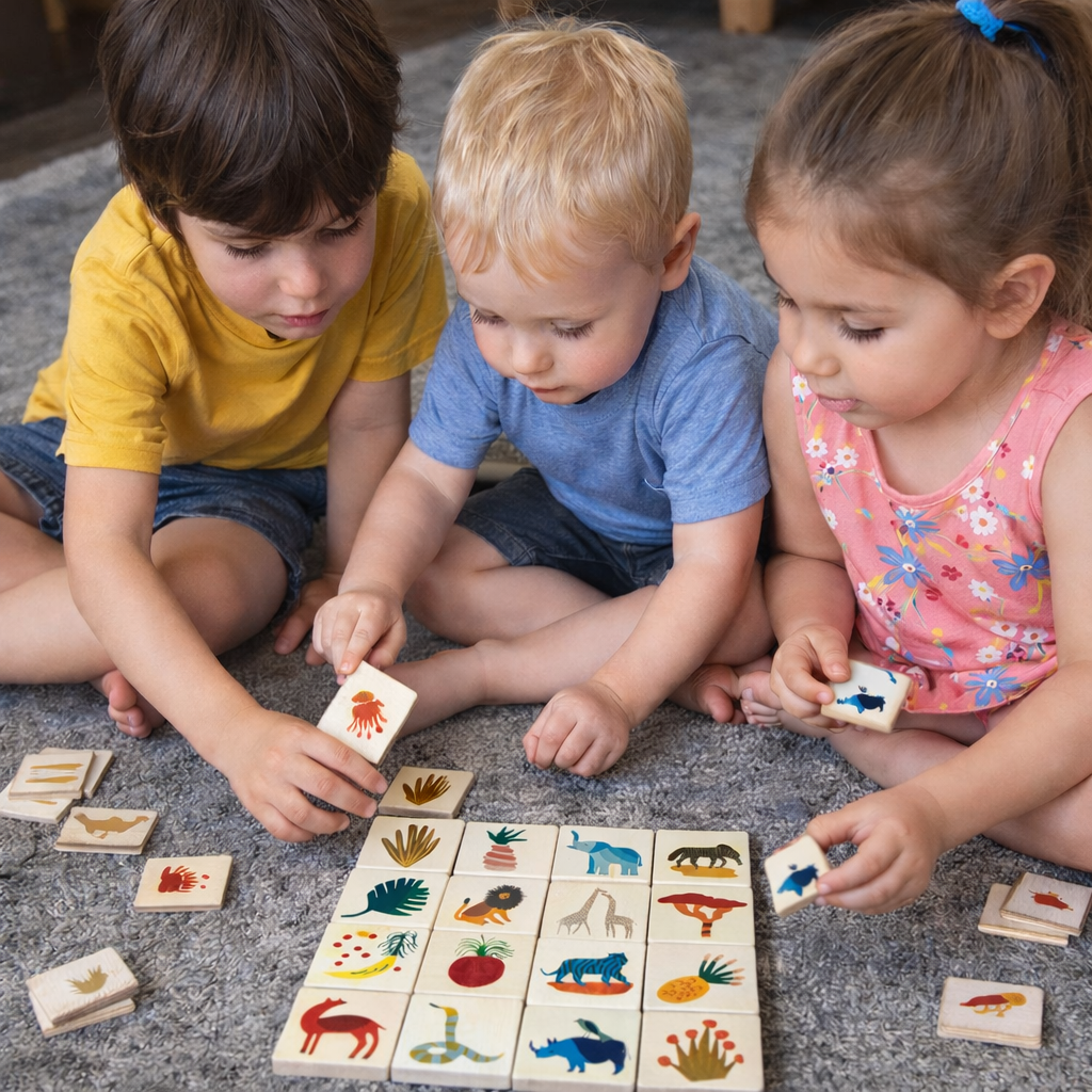 MemoryMatch – Hout & Leerzaam – Jungle Memory Spel