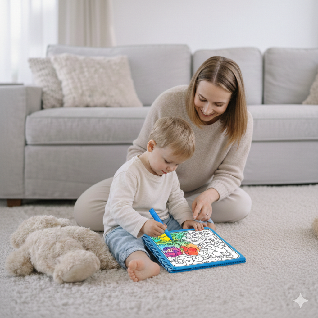 AquaDoodle Book™ herbruikbaar waterkleurboek zonder knoeien 18m - 5jr