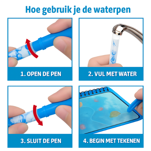 AquaDoodle Book™ herbruikbaar waterkleurboek zonder knoeien 18m - 5jr