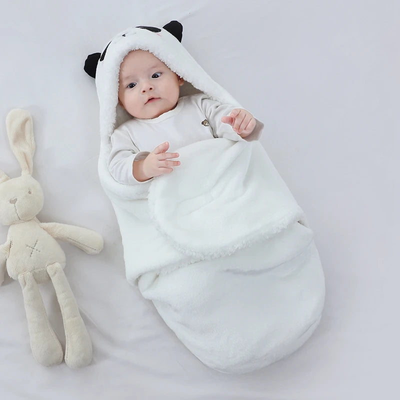 Zachte Babyslaapzakken Warme Herfst en Winter Pasgeboren Baby Wrap Dekens CartoonCocoon voor baby's Flanel Baby Sleepsack 0-9M2026-01-31 00:07:24