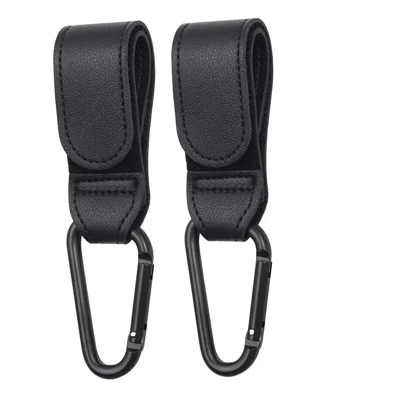 2 stuks lederen winkelwagenhaken kinderwagen haak PU verstelbare kinderwagen haak organisator luiertas hanger kinderen reisaccessoires