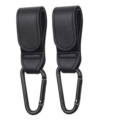 2 stuks lederen winkelwagenhaken kinderwagen haak PU verstelbare kinderwagen haak organisator luiertas hanger kinderen reisaccessoires