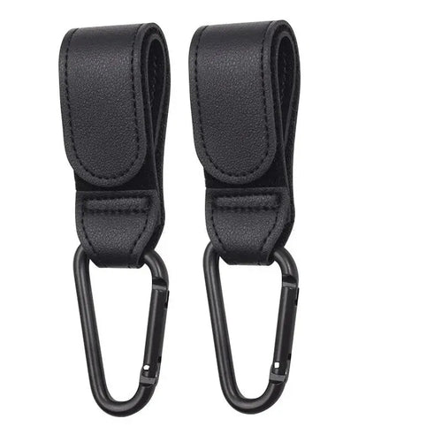 2 stuks lederen winkelwagenhaken kinderwagen haak PU verstelbare kinderwagen haak organisator luiertas hanger kinderen reisaccessoires