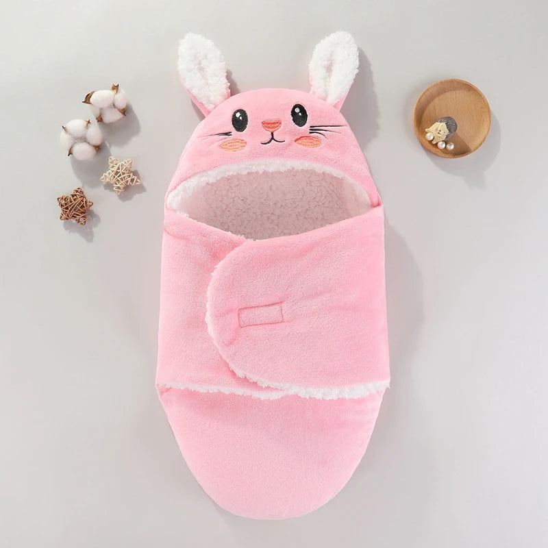 Zachte Babyslaapzakken Warme Herfst en Winter Pasgeboren Baby Wrap Dekens CartoonCocoon voor baby's Flanel Baby Sleepsack 0-9M2026-01-31 00:07:24