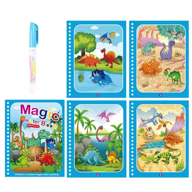 AquaDoodle Book™ herbruikbaar waterkleurboek zonder knoeien 18m - 5jr