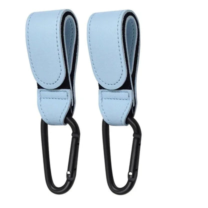 2 stuks lederen winkelwagenhaken kinderwagen haak PU verstelbare kinderwagen haak organisator luiertas hanger kinderen reisaccessoires
