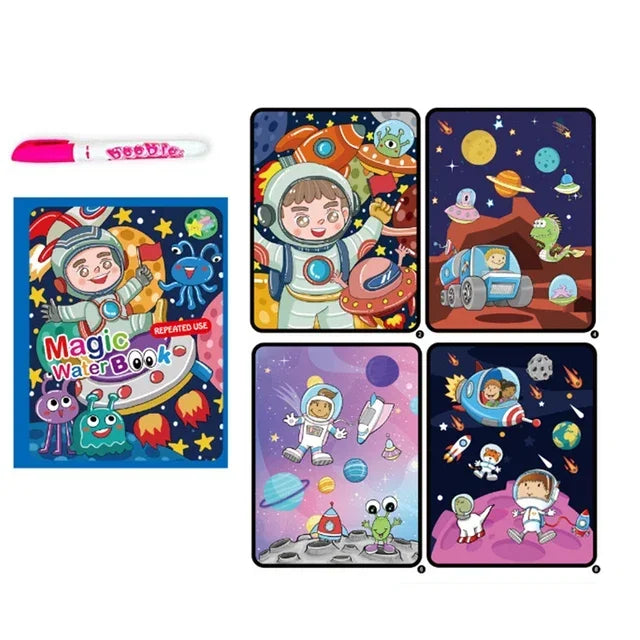 AquaDoodle Book™ herbruikbaar waterkleurboek zonder knoeien 18m - 5jr