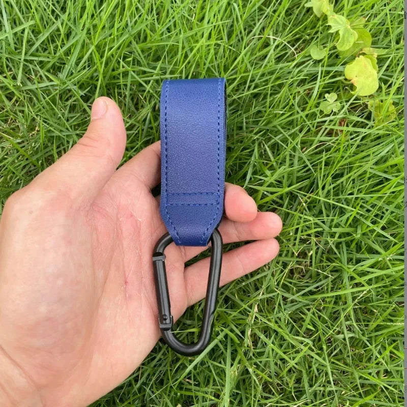 2 stuks lederen winkelwagenhaken kinderwagen haak PU verstelbare kinderwagen haak organisator luiertas hanger kinderen reisaccessoires