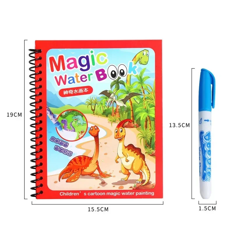AquaDoodle Book™ herbruikbaar waterkleurboek zonder knoeien 18m - 5jr