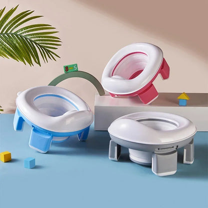 Nieuwe 3-in-1 Reispotje Draagbare Kinderpotje Opvouwbare Veilige Siliconen Baby Zindelijkheidstraining Seat Familie Outdoor Kids Toiletbril
