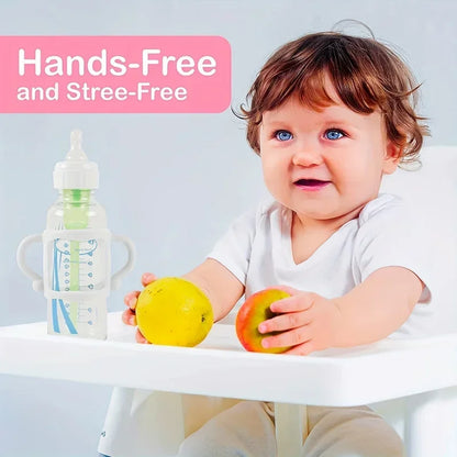 Easy Grip Handle, Can Accommodate Most Bottles - BPA-free Soft Silicone ,Silicone Bottle Handle For Narrow Baby Bottles