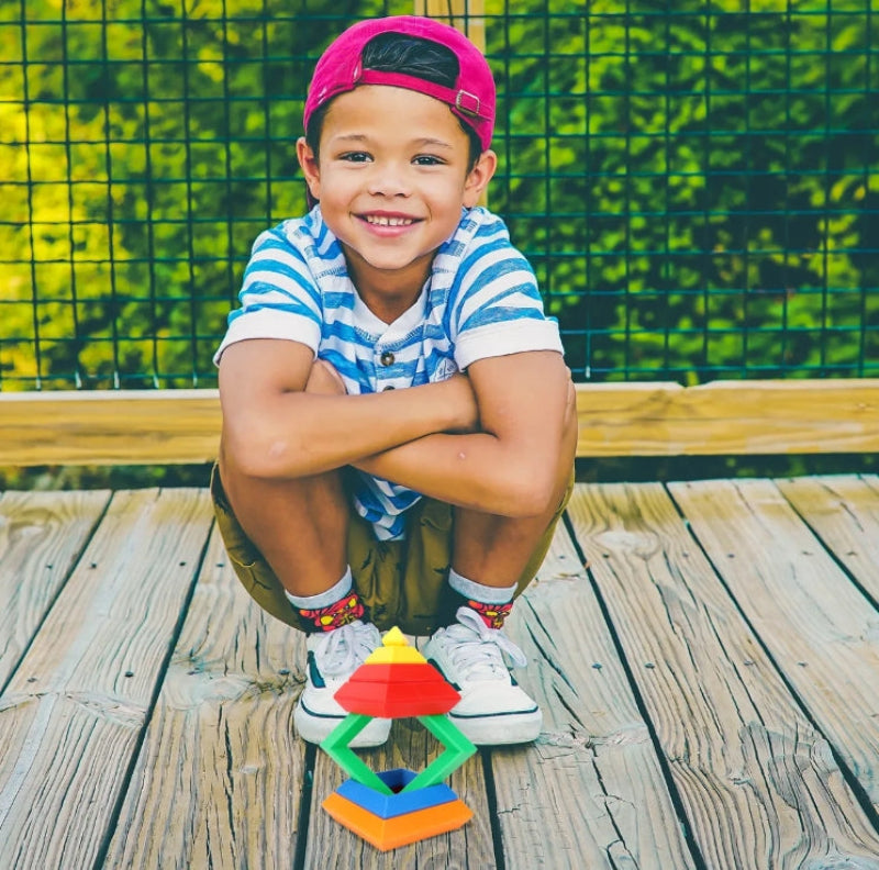 Pyramid Stacking Blocks – Motoriek & Creativiteit – Stapel Blokken Set