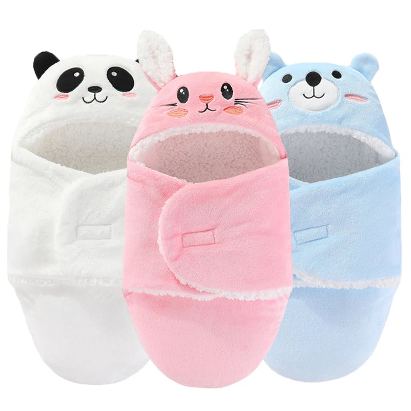 Zachte Babyslaapzakken Warme Herfst en Winter Pasgeboren Baby Wrap Dekens CartoonCocoon voor baby's Flanel Baby Sleepsack 0-9M2026-01-31 00:07:24