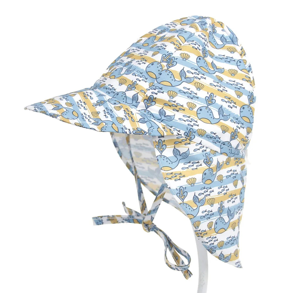 Quick-drying l Children's Bucket Hats For 3 Months To 5 Years Old Kids Wide Brim Beach UV Protection Outdoor Essential Sun Caps