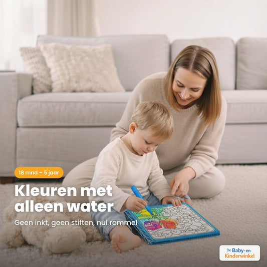 Toverwater Kleurboek: herbruikbaar waterkleurboek, kleuren met alleen water (18 maanden tot 5 jaar)