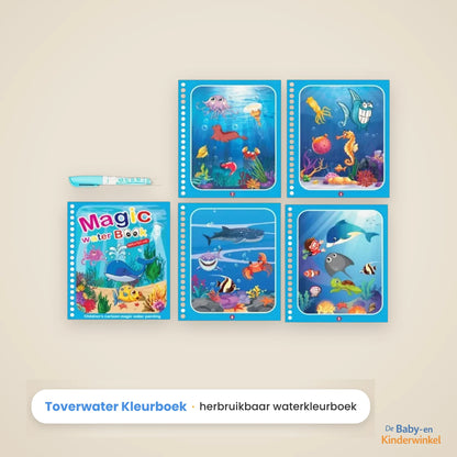Toverwater Kleurboek: herbruikbaar waterkleurboek, kleuren met alleen water (18 maanden tot 5 jaar)
