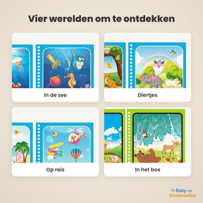 Toverwater Kleurboek: herbruikbaar waterkleurboek, kleuren met alleen water (18 maanden tot 5 jaar)