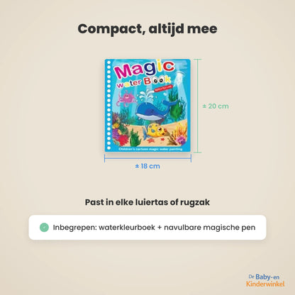 Toverwater Kleurboek: herbruikbaar waterkleurboek, kleuren met alleen water (18 maanden tot 5 jaar)