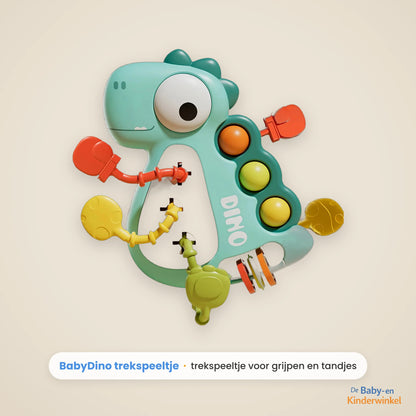 BabyDino™: Montessori trekspeeltje voor grijpen en tandjes (6 maanden tot 3 jaar)