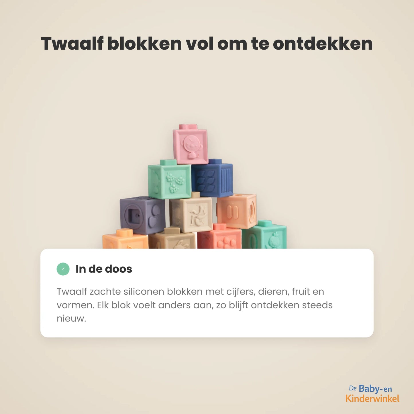Toddla Soft Building Blocks inhoud en formaat