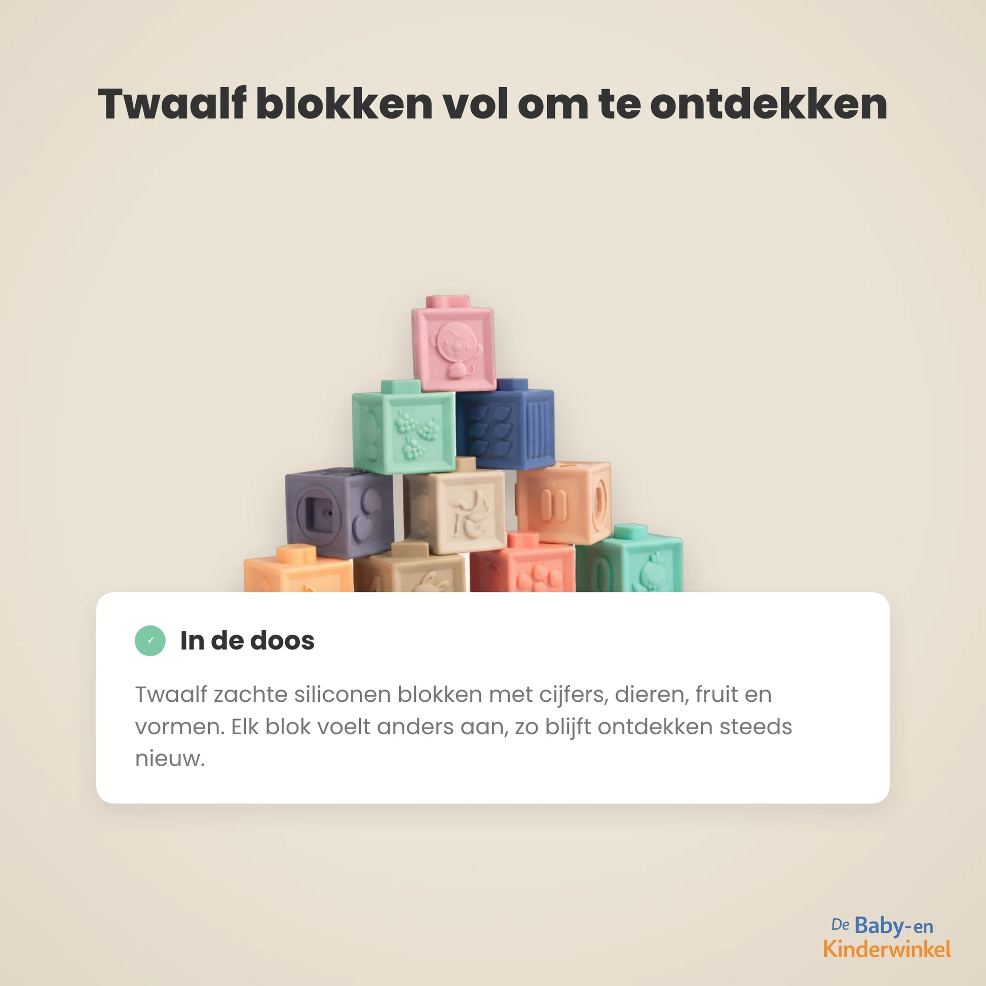 Toddla Soft Building Blocks inhoud en formaat