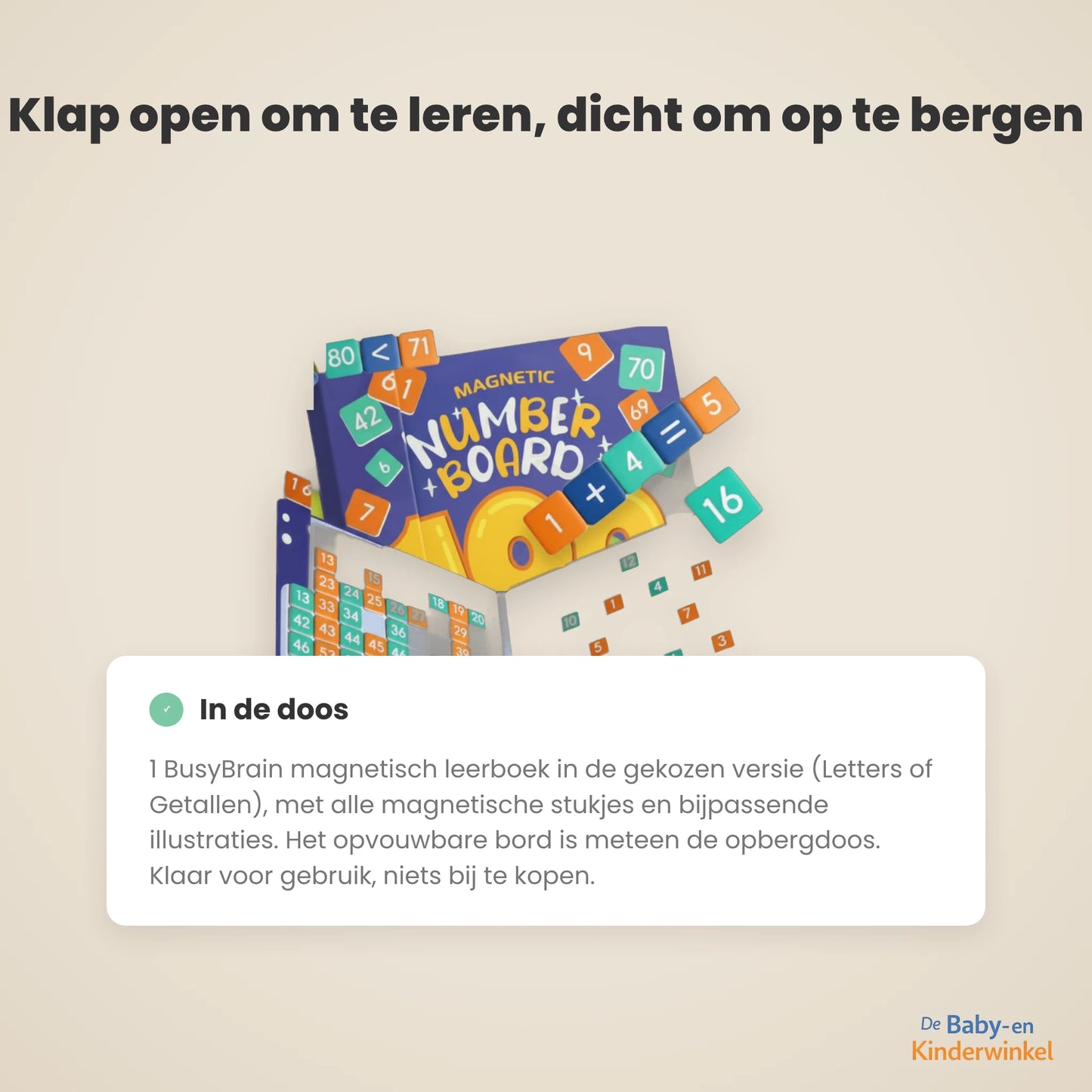 BusyBrain™: spelend leren lezen en rekenen met magneten (vanaf 3 jaar)
