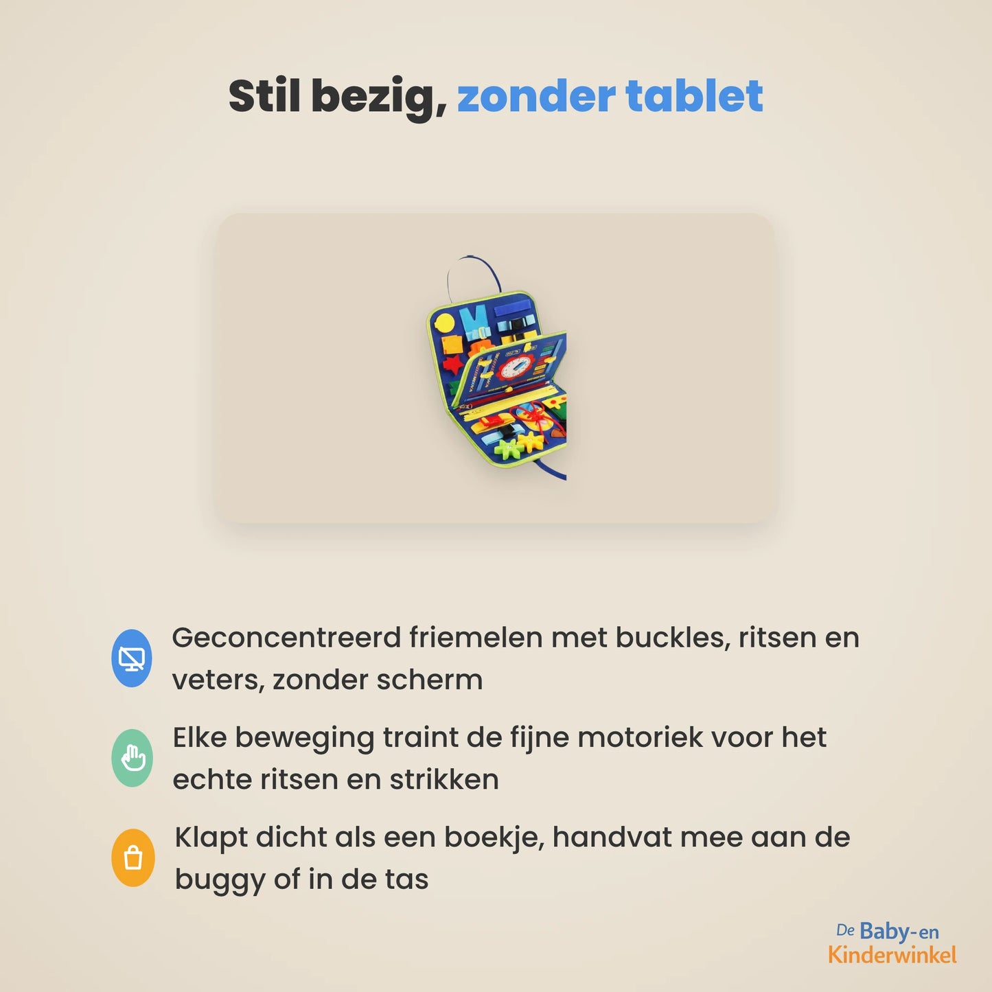 Toddla Montessori Busy Board voordelen