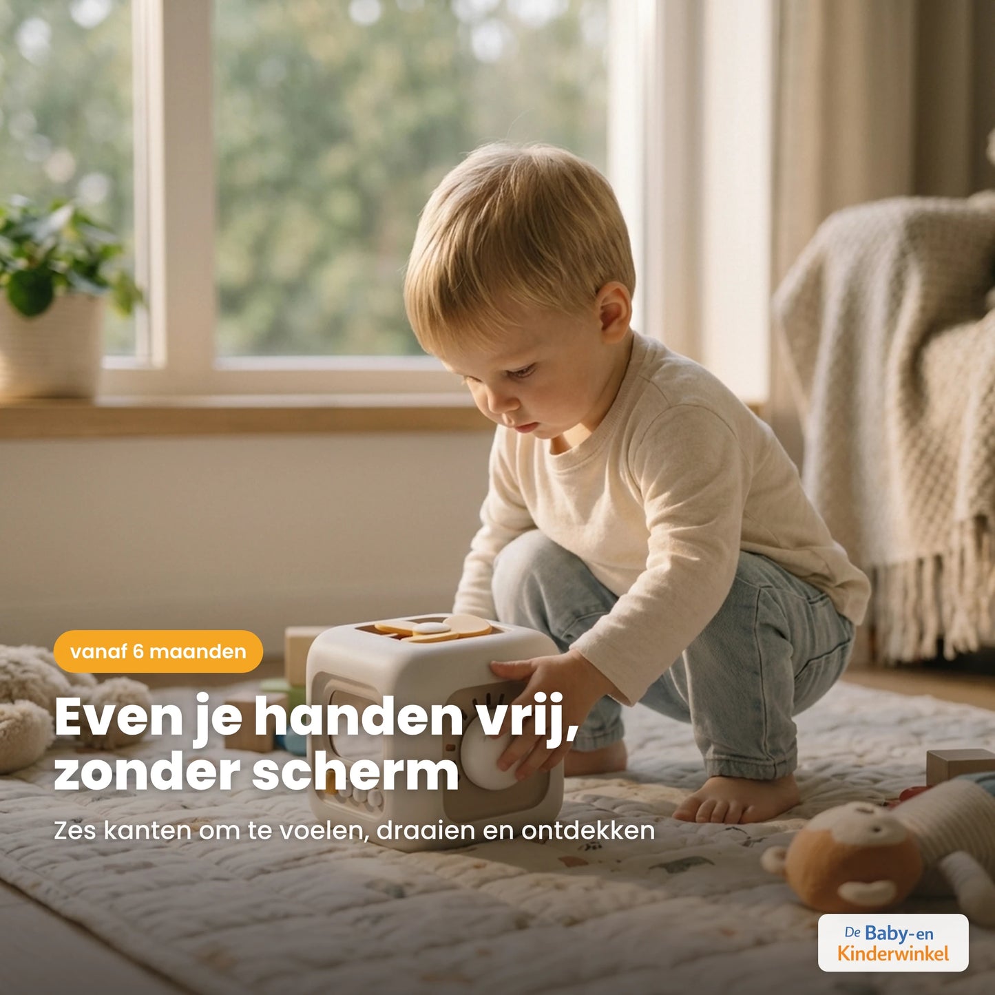 Toddla Busy Cube™: schermvrij sensorisch speelgoed (vanaf 6 maanden)