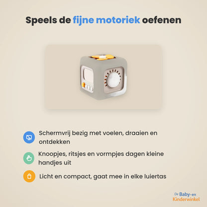 Toddla Busy Cube™: schermvrij sensorisch speelgoed (vanaf 6 maanden)