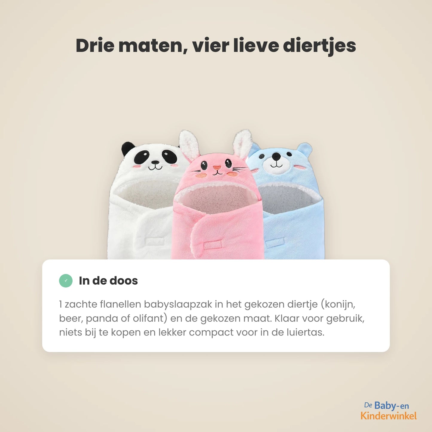 CartoonCocoon Babyslaapzak: veilig en warm slapen zonder losse dekens (0 tot 9 maanden)