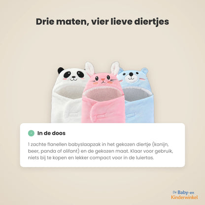 CartoonCocoon Babyslaapzak: veilig en warm slapen zonder losse dekens (0 tot 9 maanden)