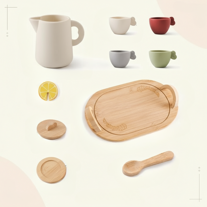 Woods – Leuk & Interactief – Houten Theeset voor Kinderen