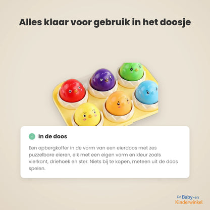 Montessori Eierpuzzel inhoud en formaat