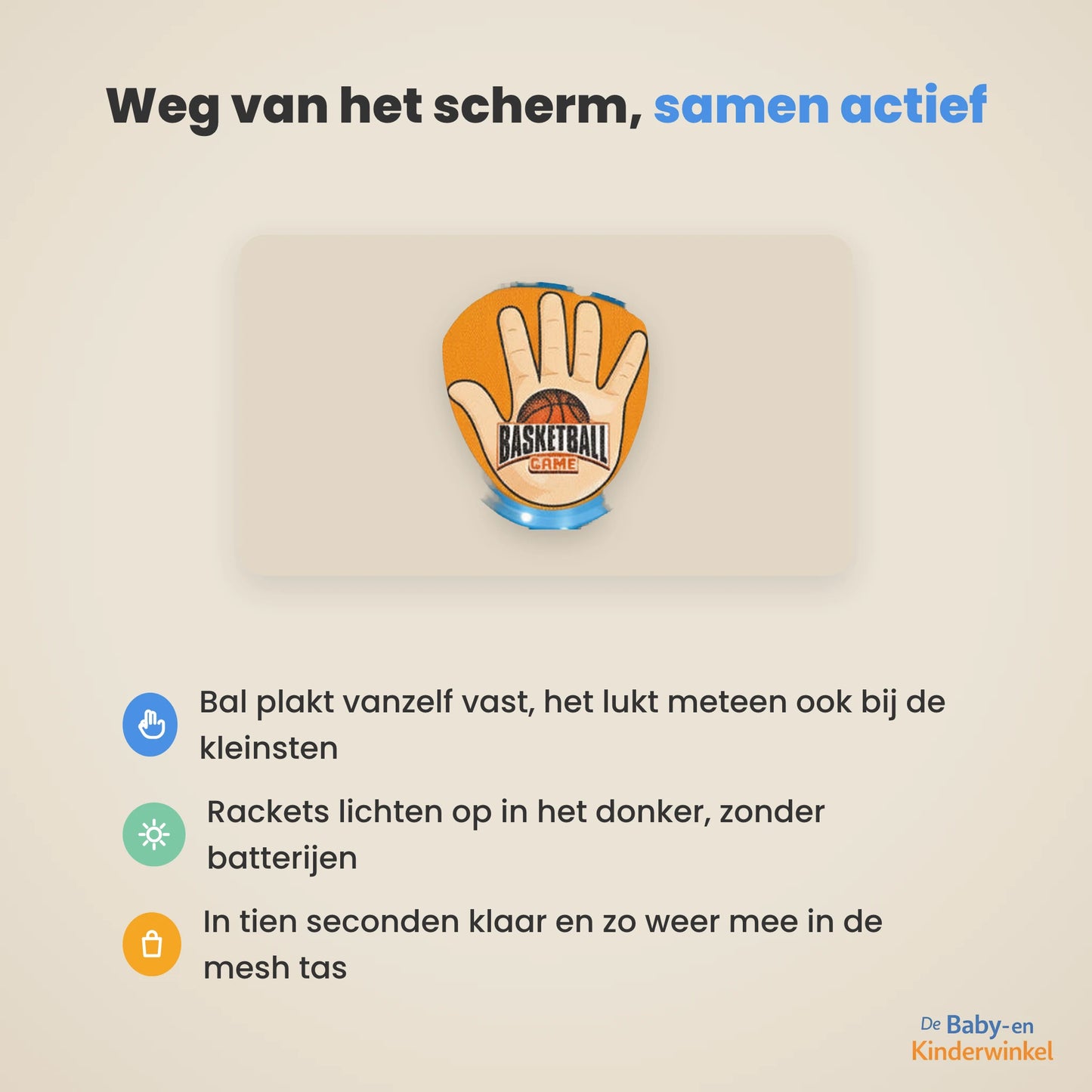 FlexiCatch™: vangspel dat oplicht in het donker, raak is altijd raak (vanaf 3 jaar)