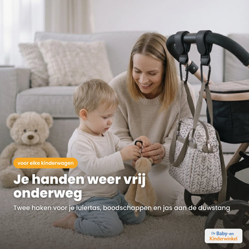 BuggyHook Kinderwagenhaken sfeerbeeld in gebruik