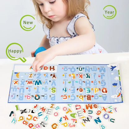 BusyBrain – Engelse woordjes leren & rekenen – Alfabet & Cijfers Puzzelboek