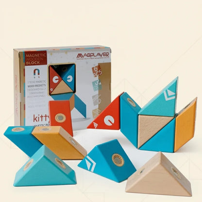 MagPlayer – Creatief & Motorisch – DIY Houten Magnetische Bouwblokken