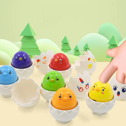 Montessori 3D Eggs Puzzle – Leuk voor Pasen - Eieren sorteerspel