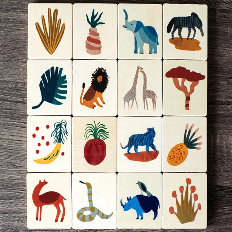 MemoryMatch – Hout & Leerzaam – Jungle Memory Spel